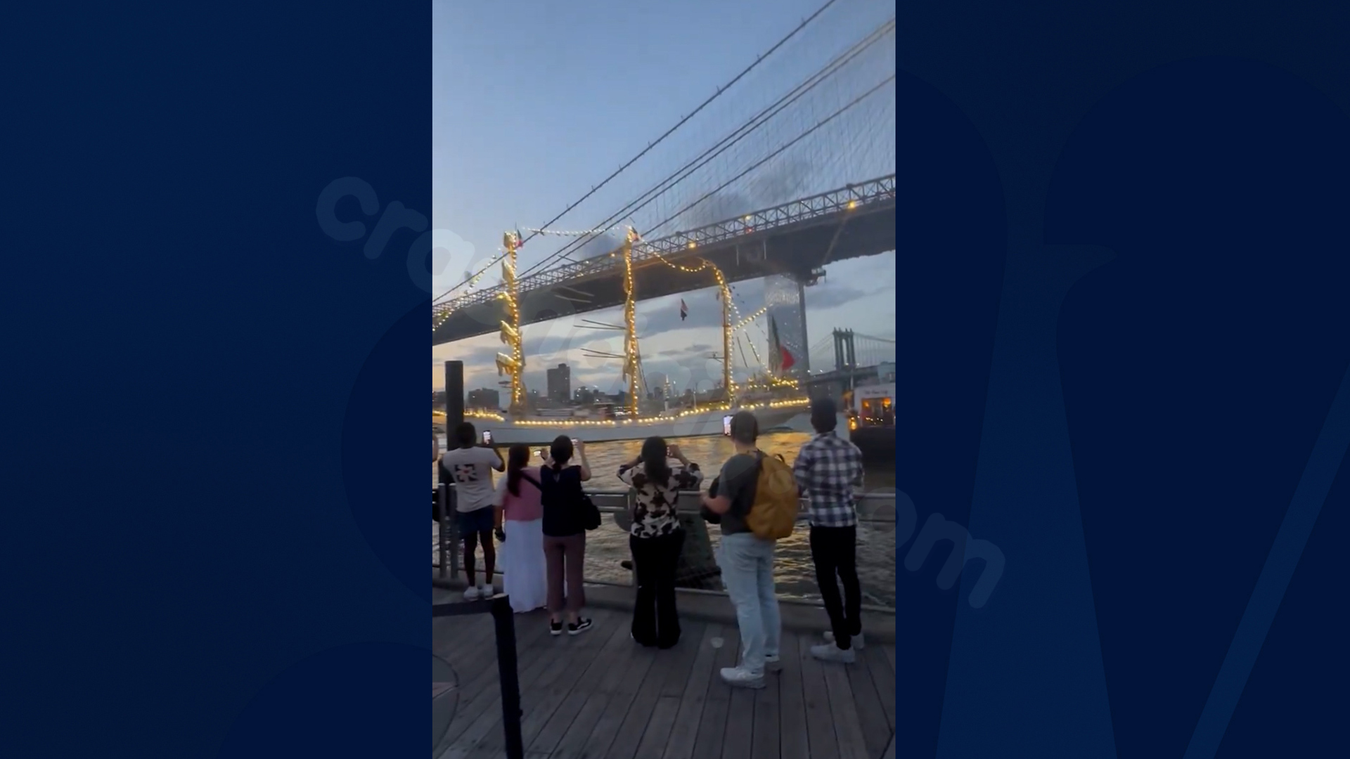 Brooklyn Bridge collision with Mexican naval ship leaves multiple casualties