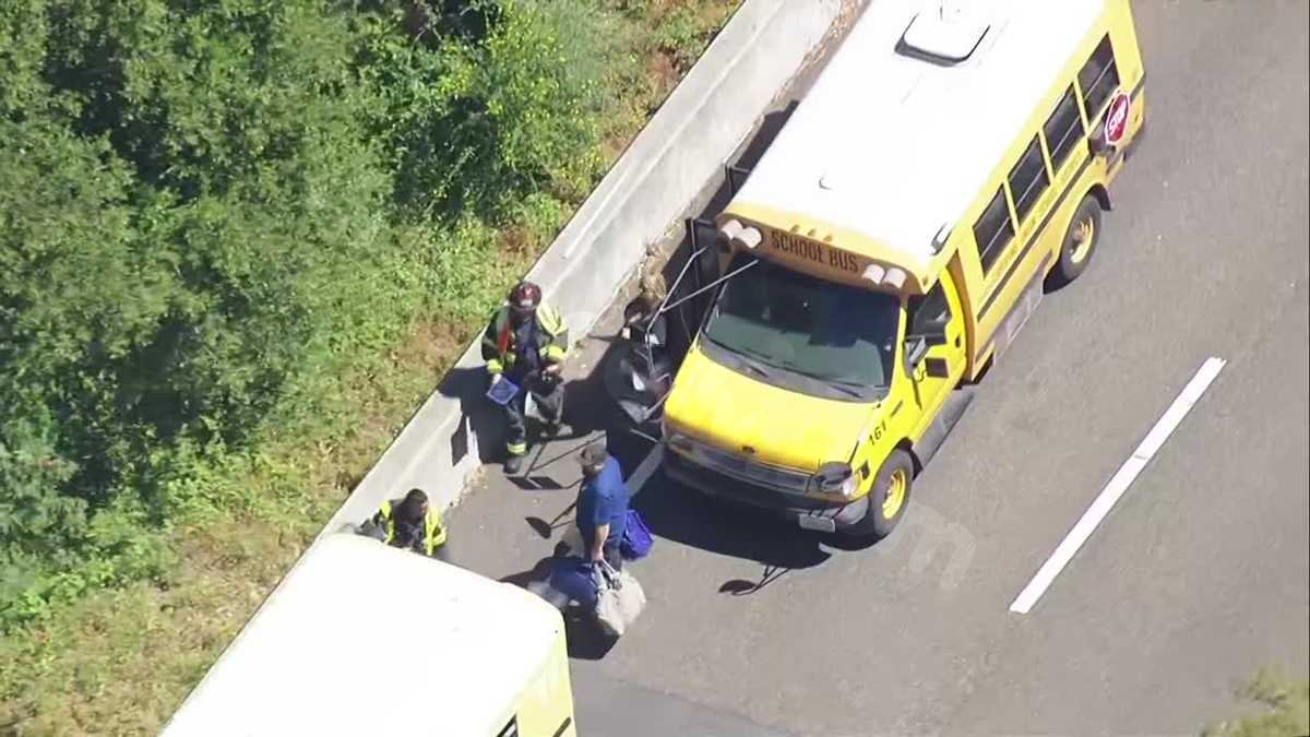 Video: Kids injured after school bus crash in the Santa Cruz Mountains