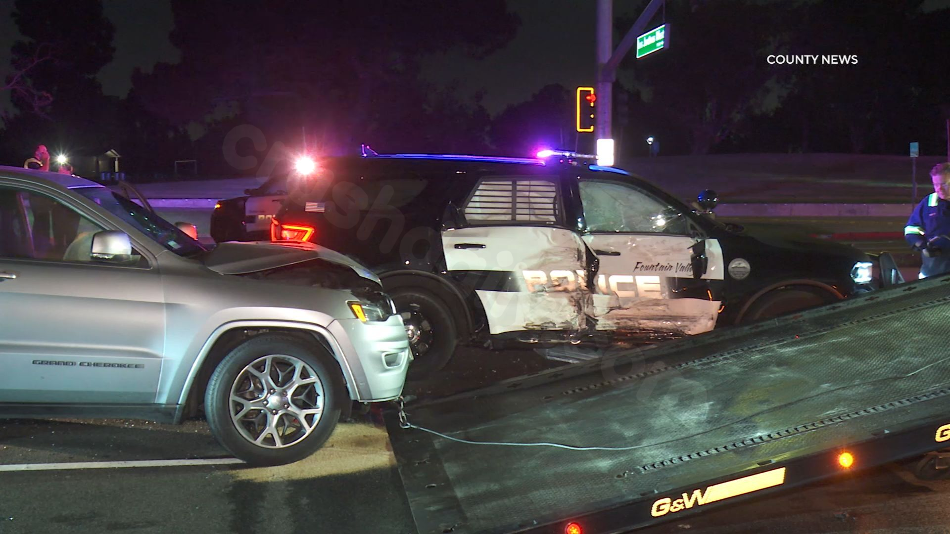 Fountain Valley: DUI Driver Collides With Police Vehicle at Fatal Crash Scene
