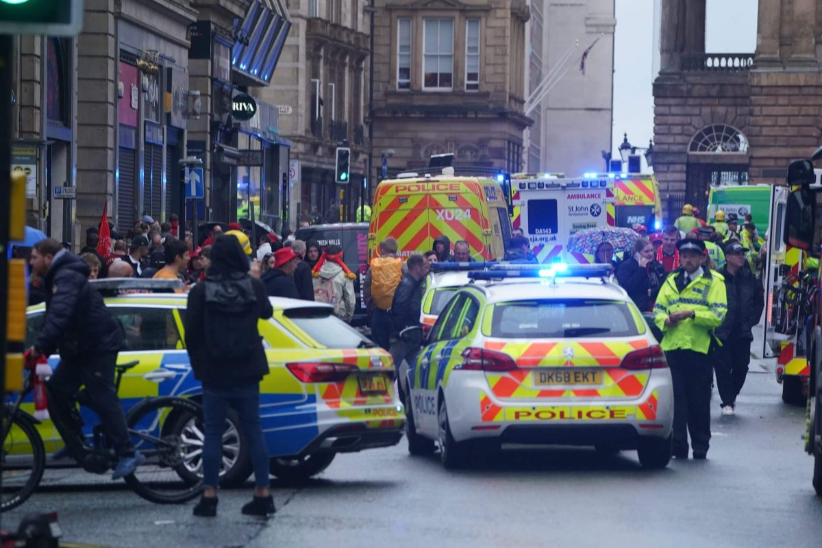 Police say Liverpool parade incident not terrorism; two seriously injured as car collides with crowd - The Athletic