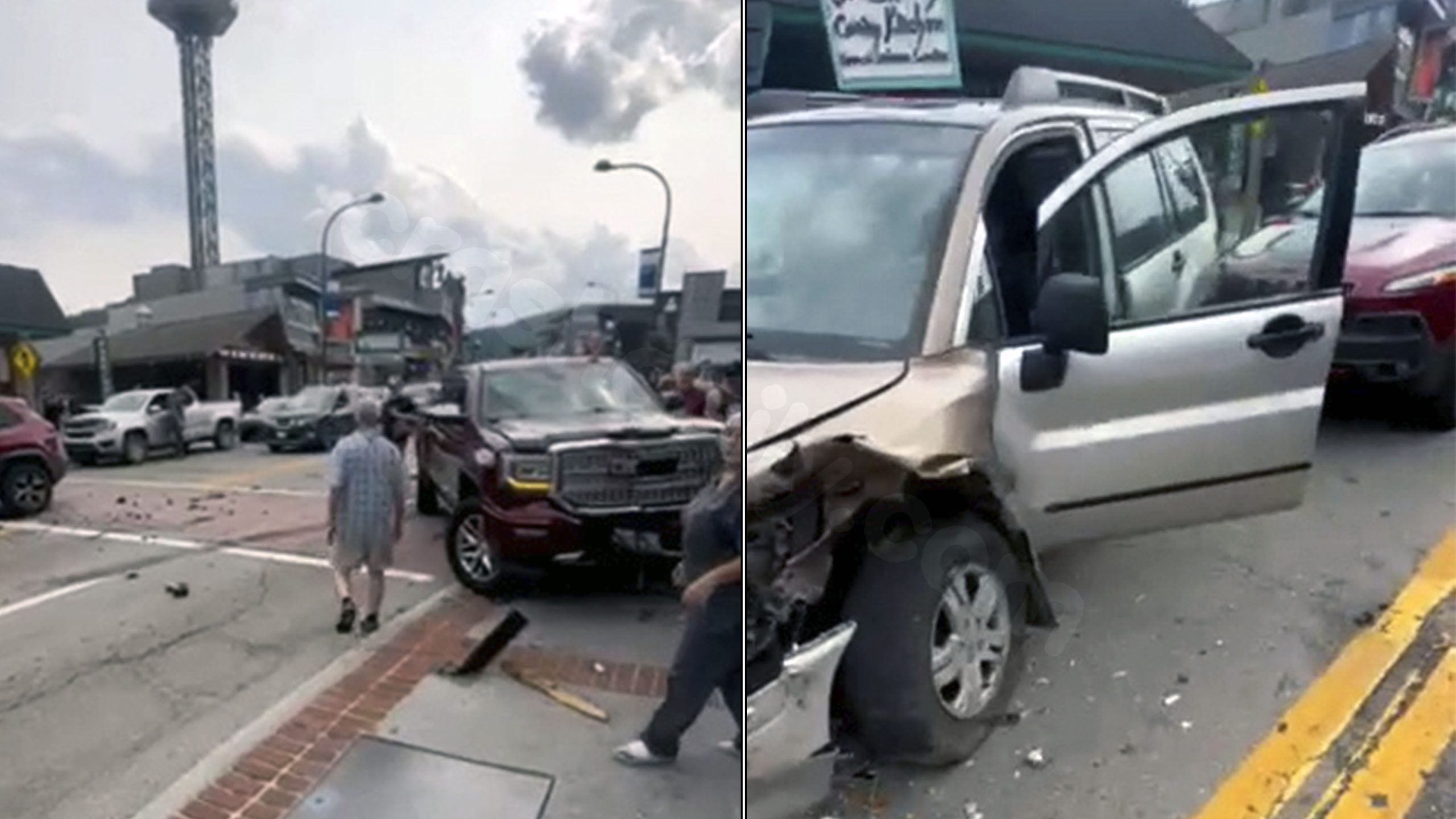 Chaos in Gatlinburg: Multiple car crash injures 6