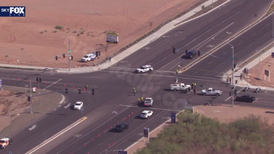 Fatal motorcycle accident at Apache Junction intersection