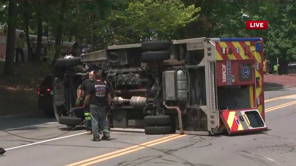 Emergency vehicles in separate accidents in Manchester