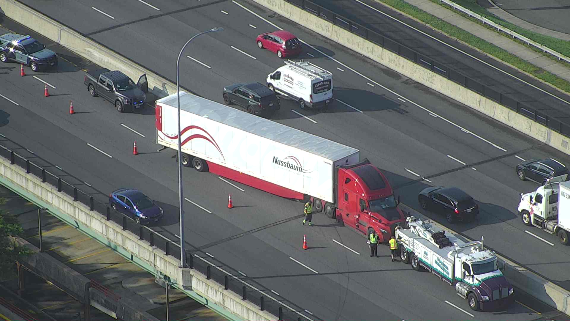 I-91 in Springfield affected by tractor-trailer crash