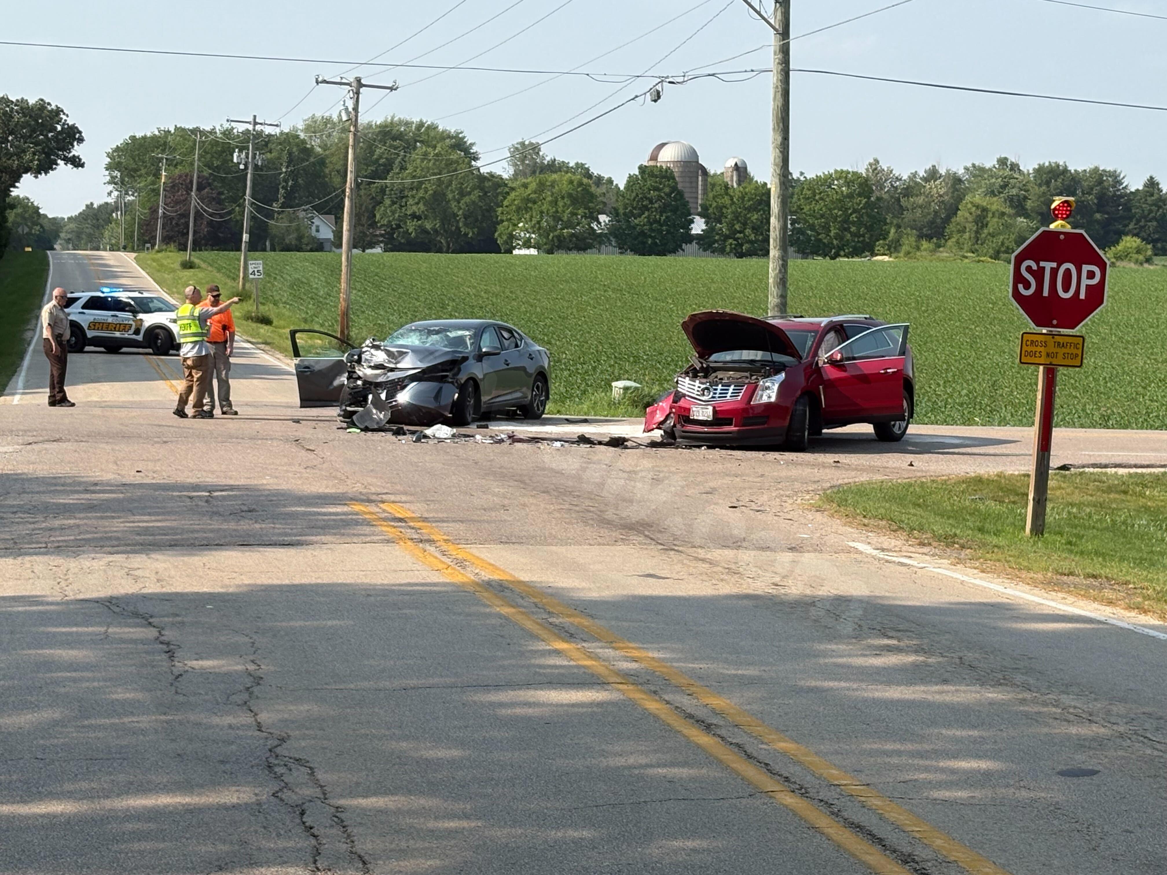 Infant and four others hurt in Boone County car crash