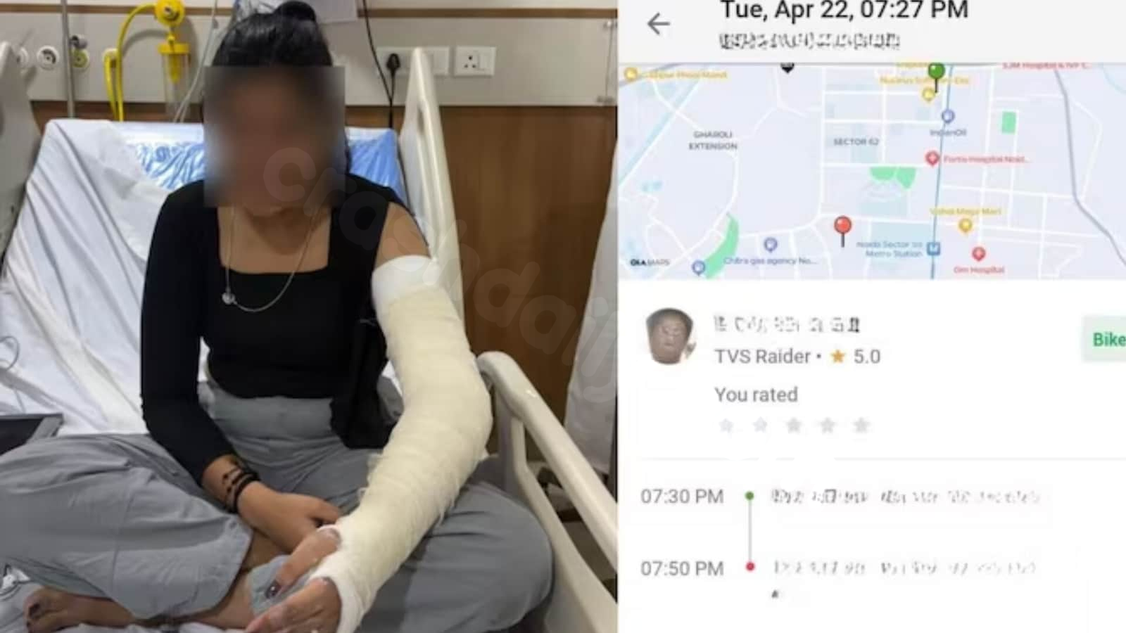 Man criticizes Ola for colleague's accident caused by rider's negligence