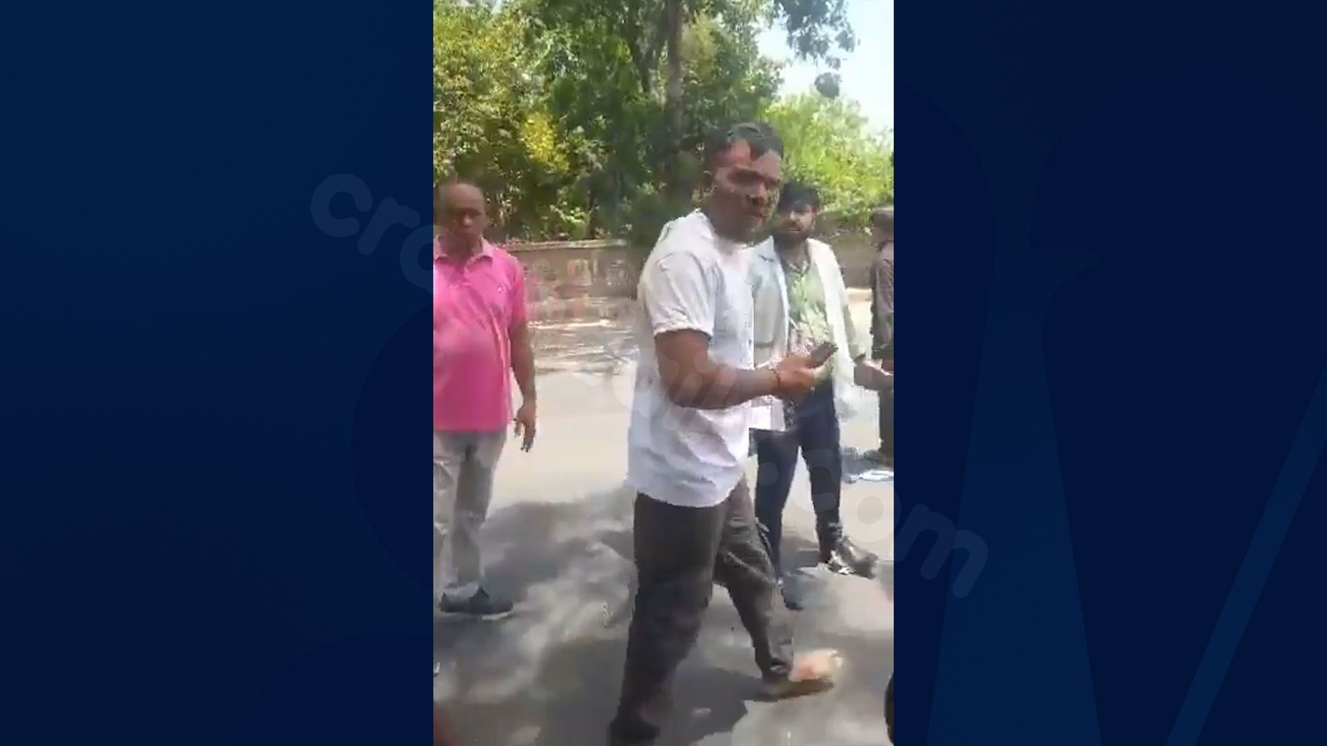 Footage of alleged survivor from fatal Air India plane crash