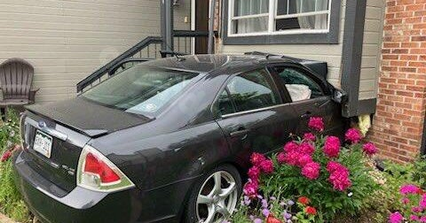 Building inspectors called after car slams into Colorado residence