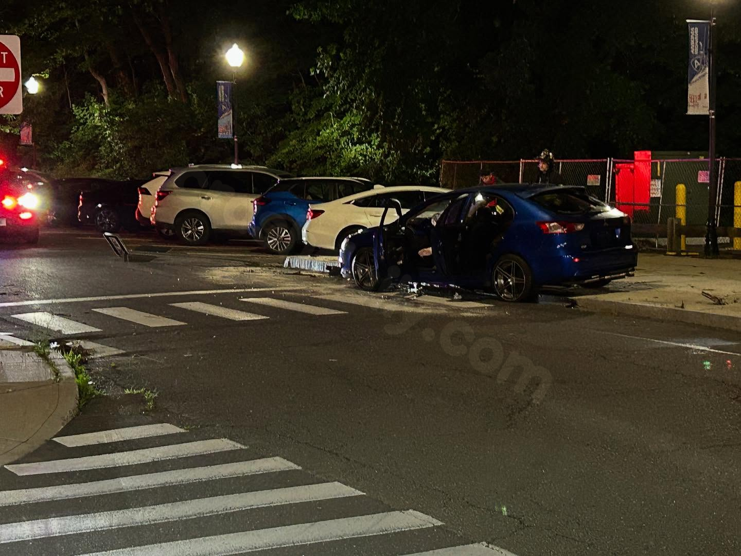 Driver hurt in one-car accident on East Main Street in Ansonia