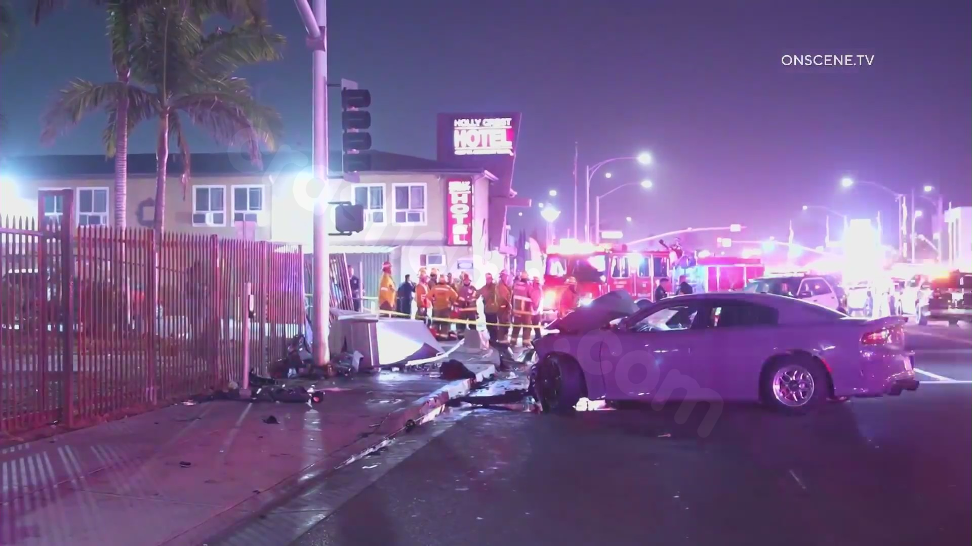 Driver intentionally crashed into crowd outside SoFi Stadium.