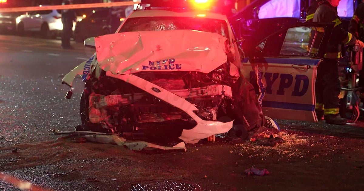 NYPD officers and civilian critically injured in crash with suspected drunk driver
