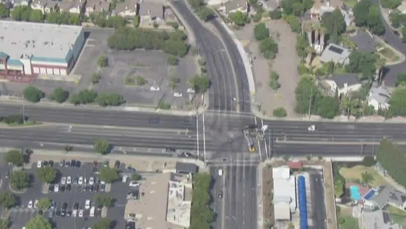 Fatal crash in Stockton as vehicle strikes pole and catches fire, says Stockton police