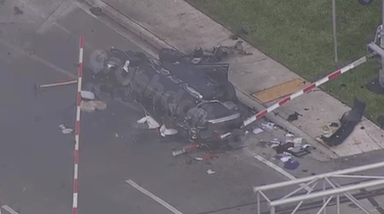 Driver injured in crash involving Brightline train in South Florida
