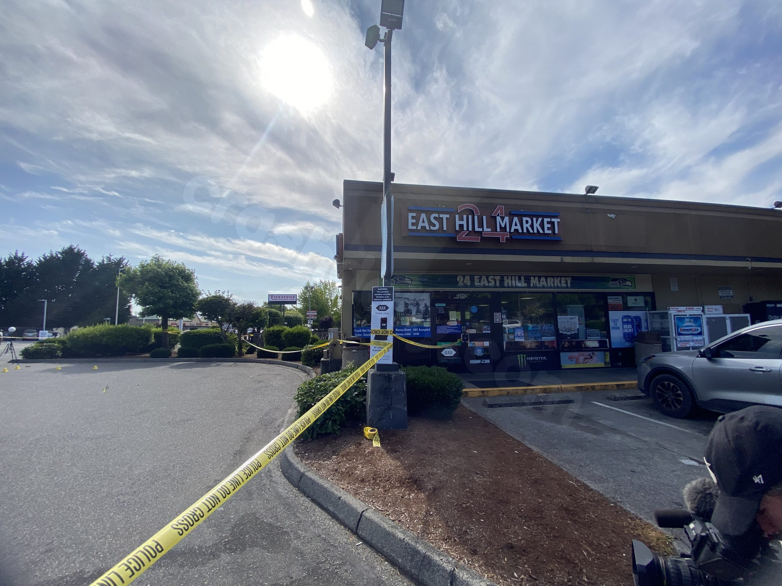 Fatal shooting of driver causes collision in Kent, WA.