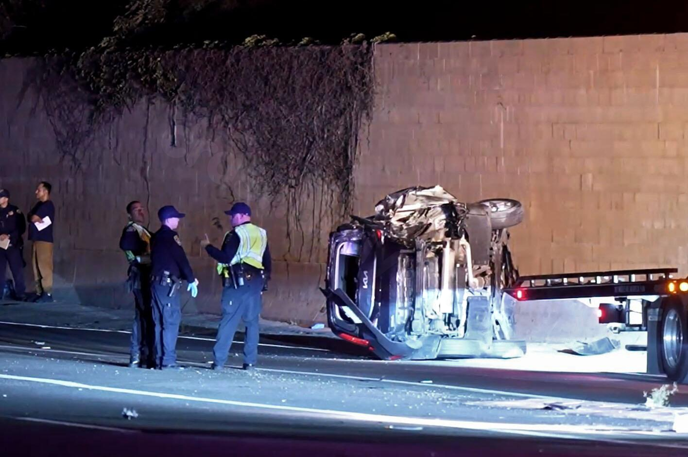 Off-duty deputy and companion killed in early-morning freeway crash