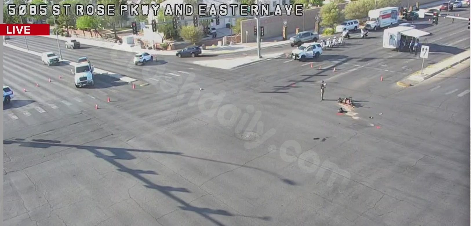 Two individuals in hospital after motorcycle accident in Henderson