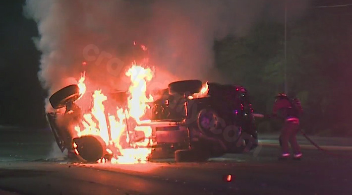 Driver detained for possible DUI in intense Las Vegas collision