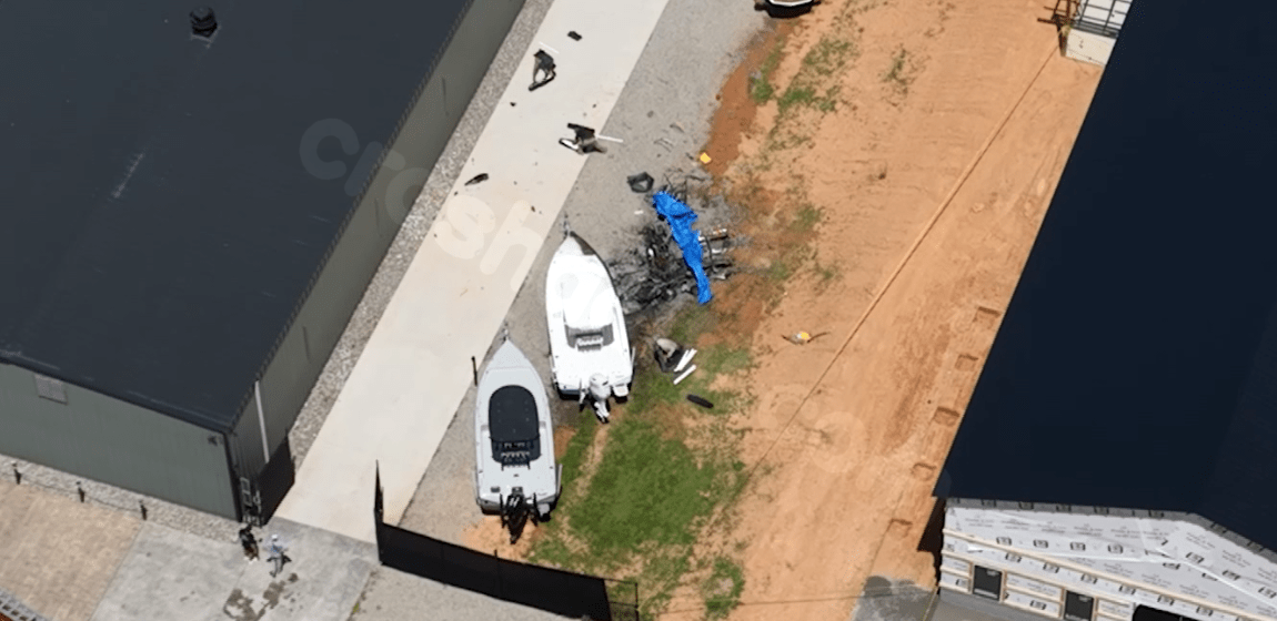 Fatal Plane Crash at Harnett County Boat Dealership