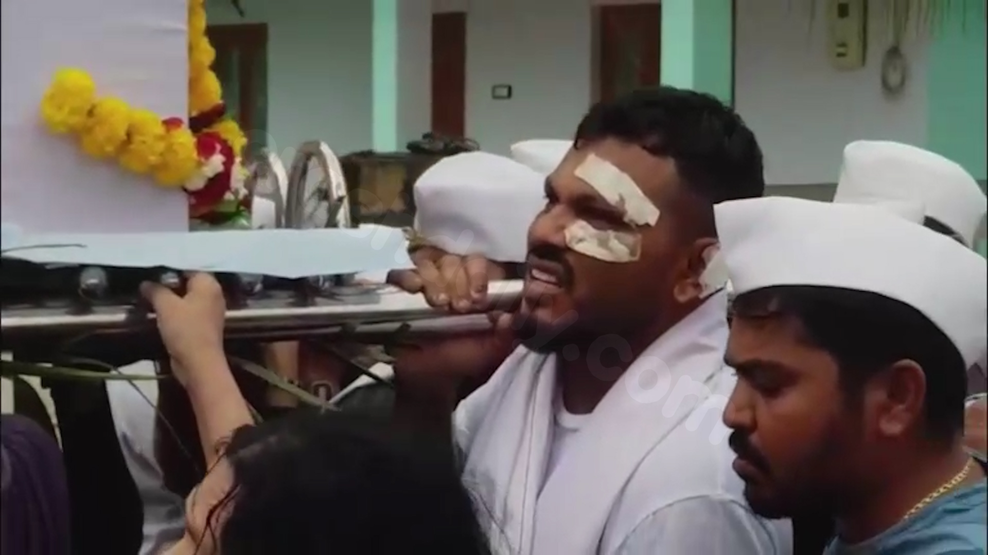 Mourning brother at funeral after India plane crash
