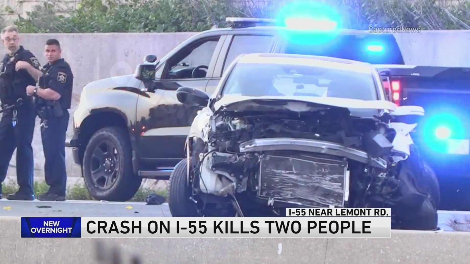 Fatal 3-car crash shuts down I-55 in Lemont: ISP