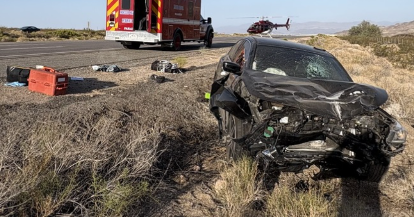 Nine people injured in two-vehicle collision on 15 Freeway in San Bernardino County