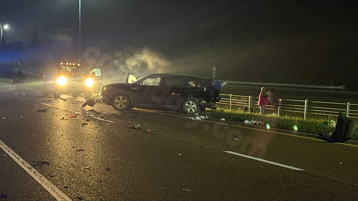 Traffic delays caused by accident on Route 220