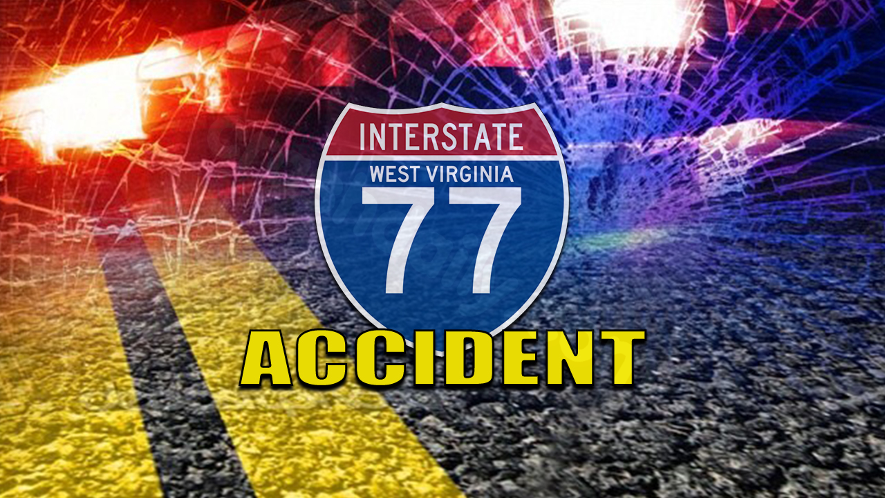 Closure of lanes on I-77 in Mercer County due to tractor trailer accident