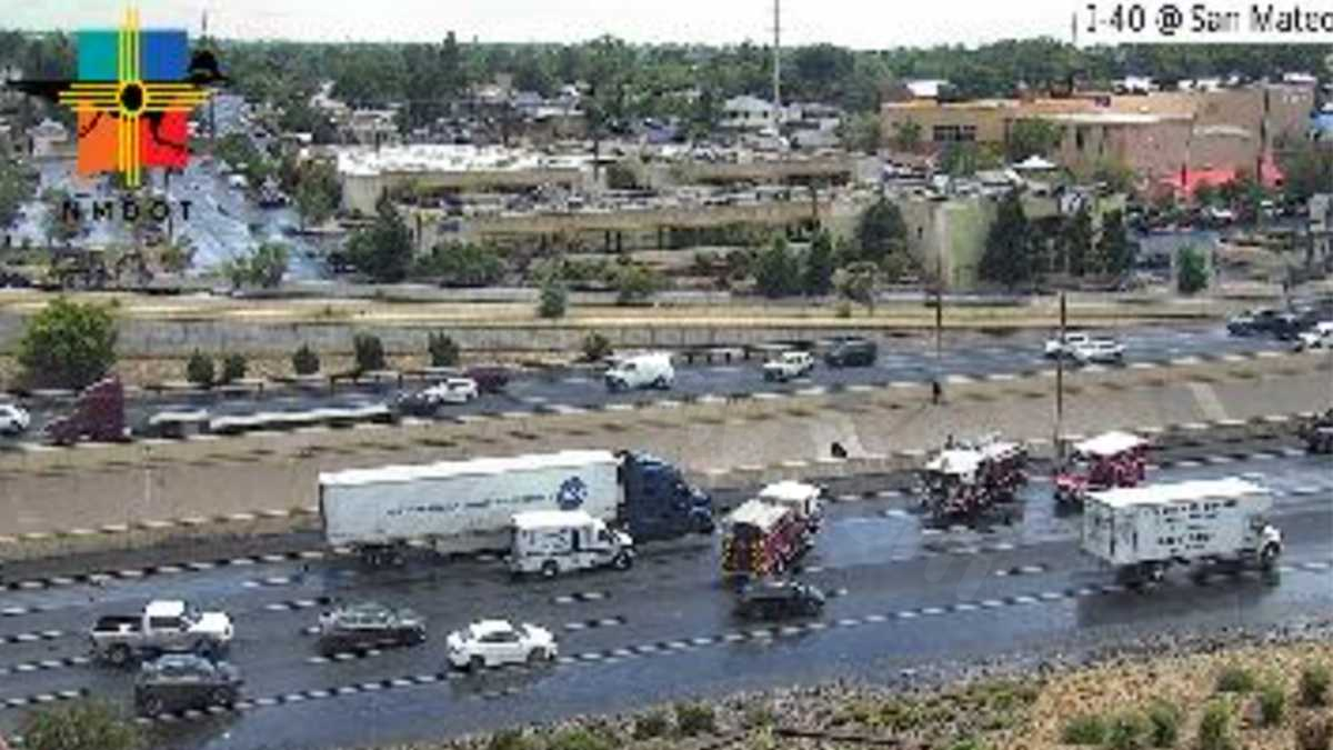 Multiple vehicle crash causes lane closures on Interstate 40.