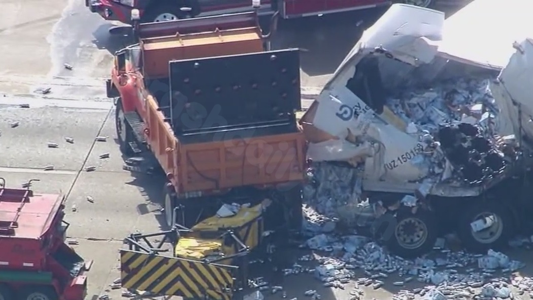 Tragic I-75 accident leaves wrecked cars, injured MDOT employees, and scattered thousands of cans
