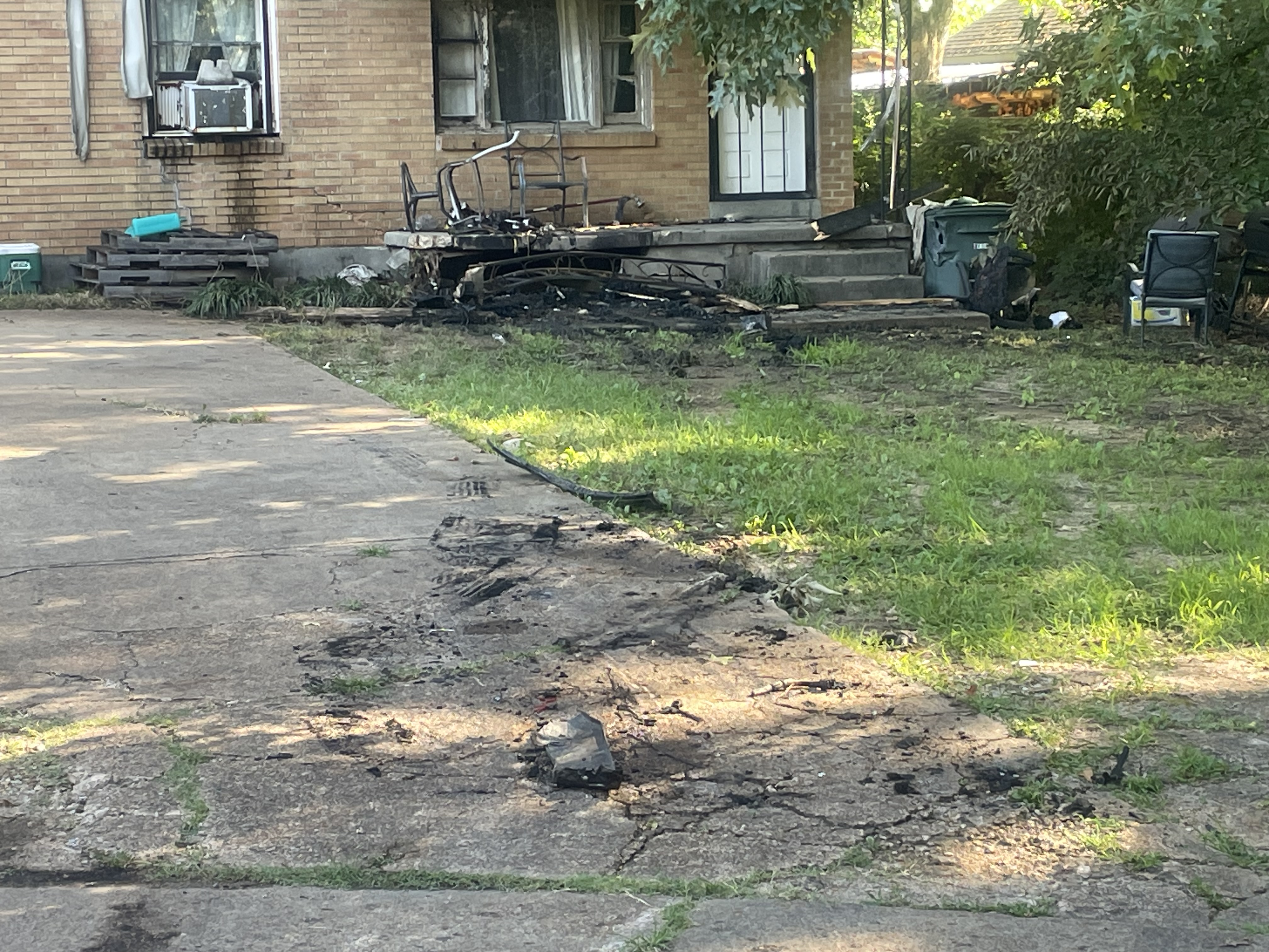 Vehicle collides with house and ignites in East Memphis