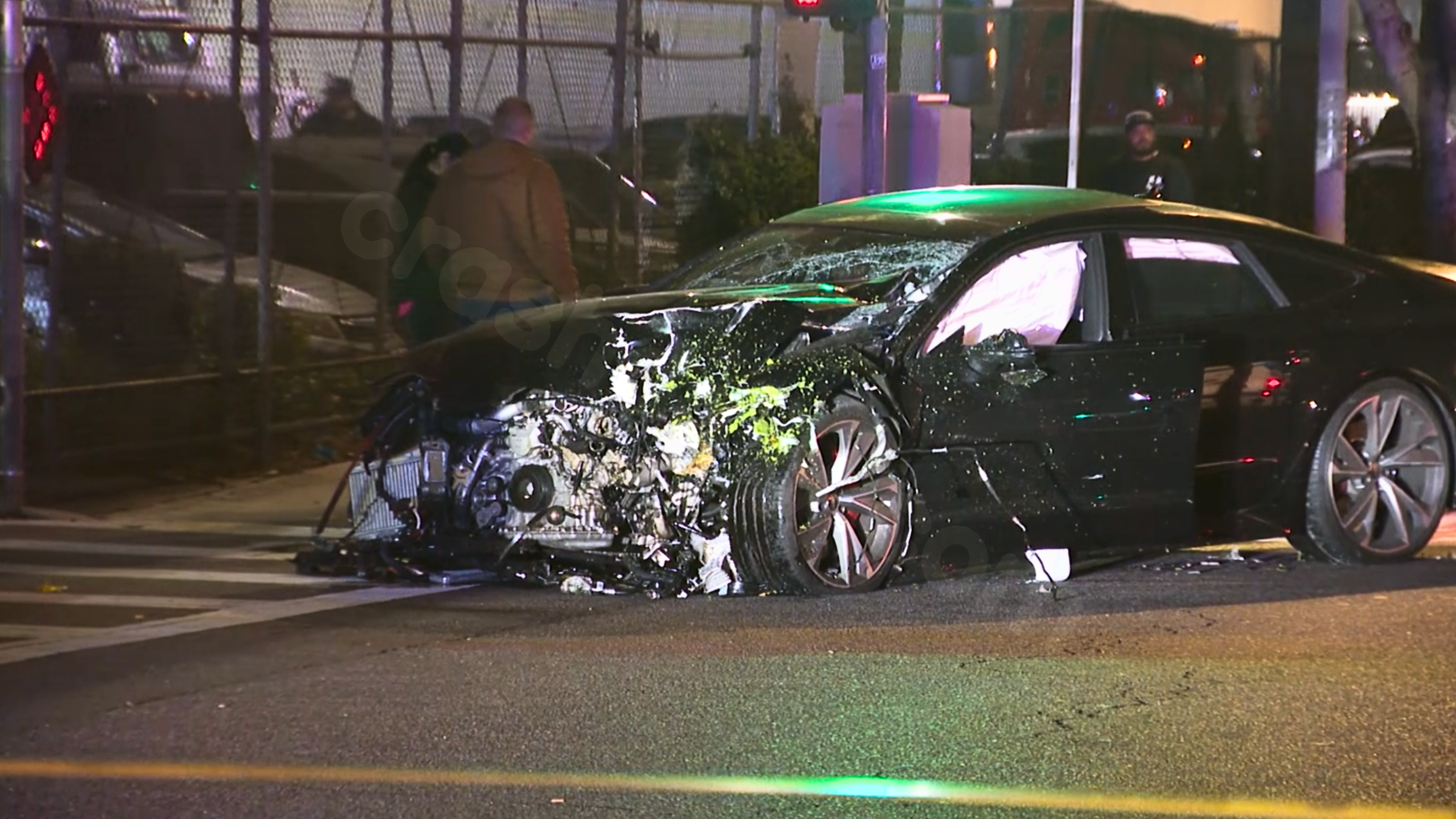 2 individuals thrown from vehicle in serious collision in downtown Los Angeles