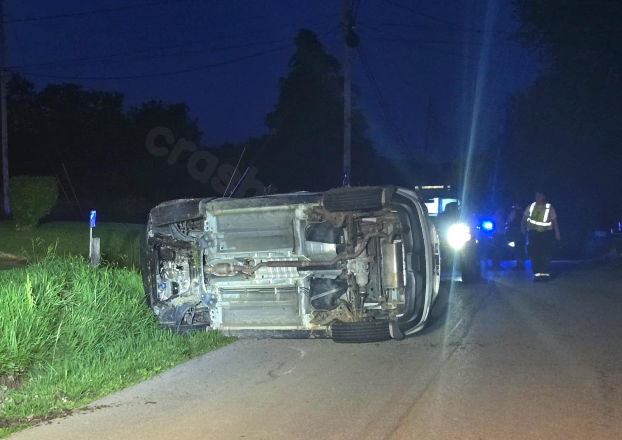 No injuries in rollover accident on Old Stage Road/Rheatown Road