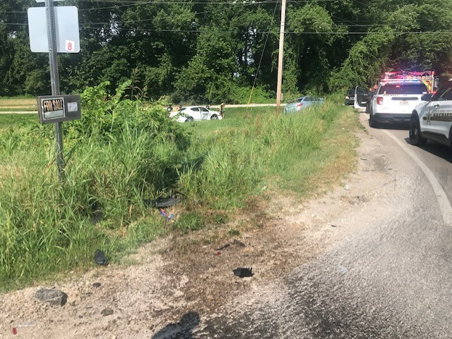 Crews respond to two-car crash on Waterworks Road