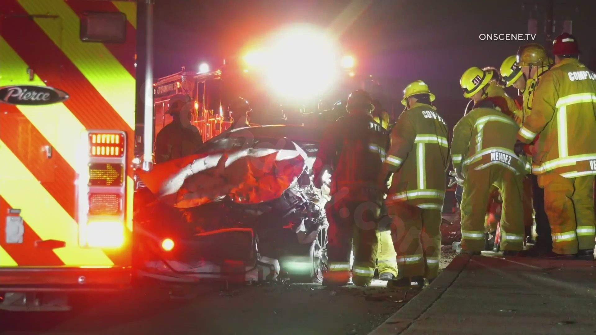 Fatal crash in Compton involving 3 vehicles