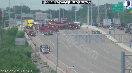 Southbound lanes of Interstate 465 reopen following accident