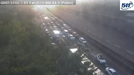 Fatal crash on I-75/85 in downtown Atlanta.