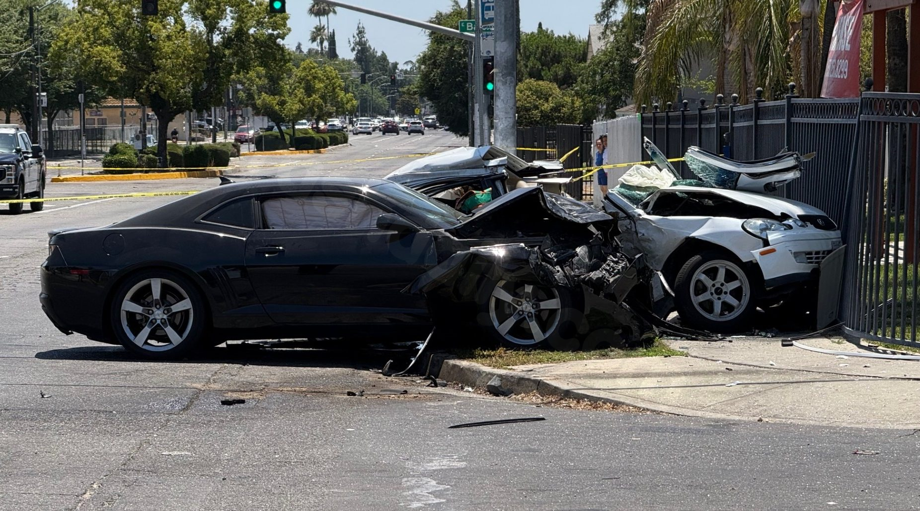 Fatal Fresno crash injures 2, kills elderly woman