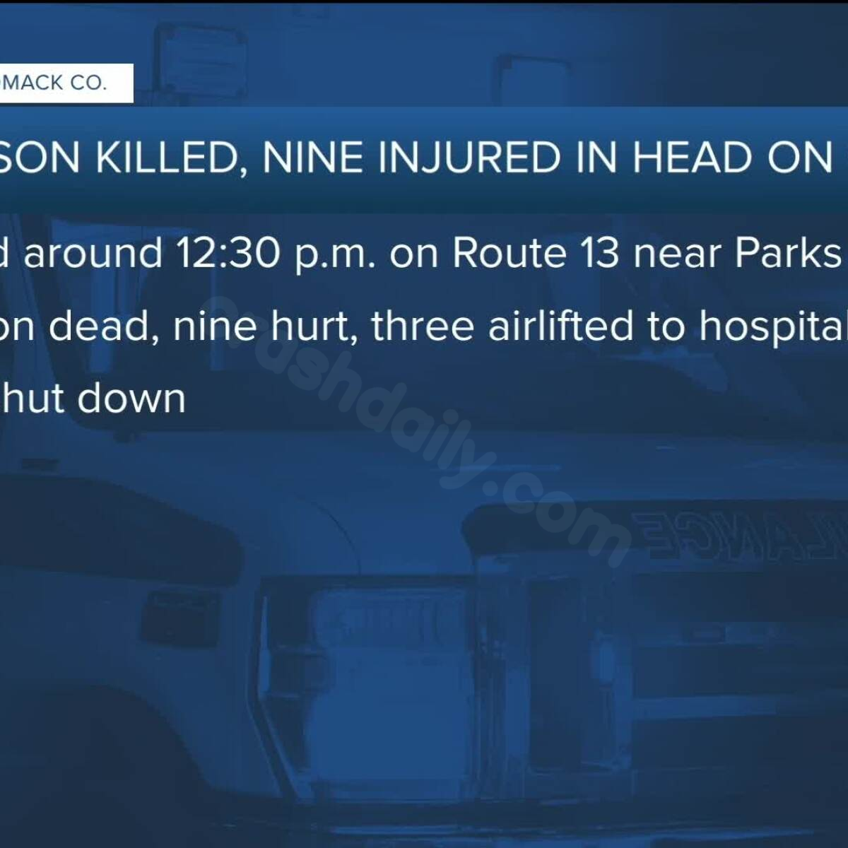 1 fatality, 9 injured in head-on collision: VSP