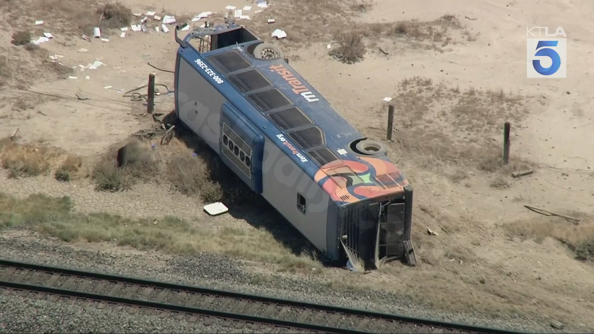 Bus overturn in Antelope Valley results in multiple injuries