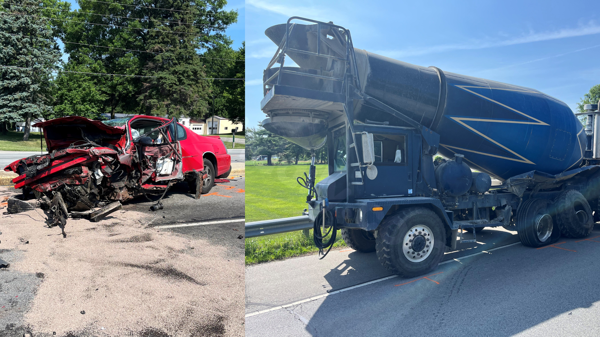 Two drivers hurt in SR9 collision involving Anderson cement truck