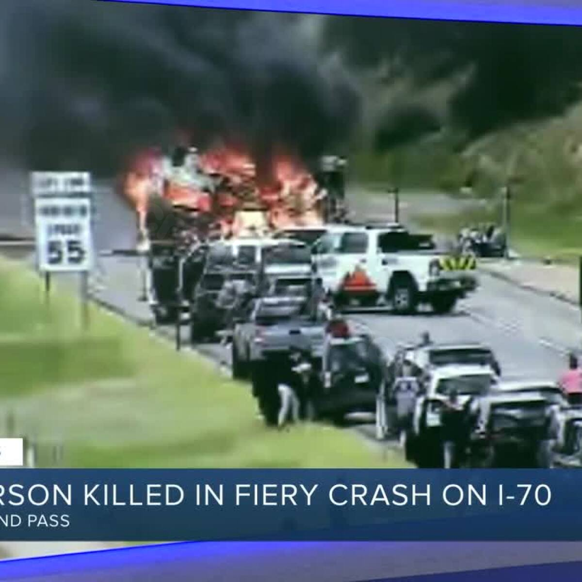 Fatal crash and fire on westbound I-70 in Clear Creek County