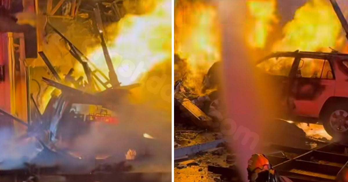 Explosion at Utah Domino's restaurant caused by SUV collision