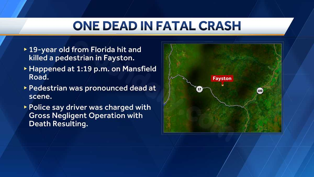 Fatal crash in Fayston leaves one dead, driver taken into custody 