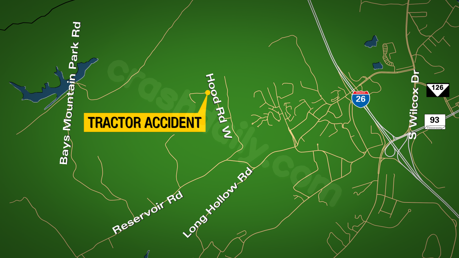 Helicopter summoned for overturned tractor crash