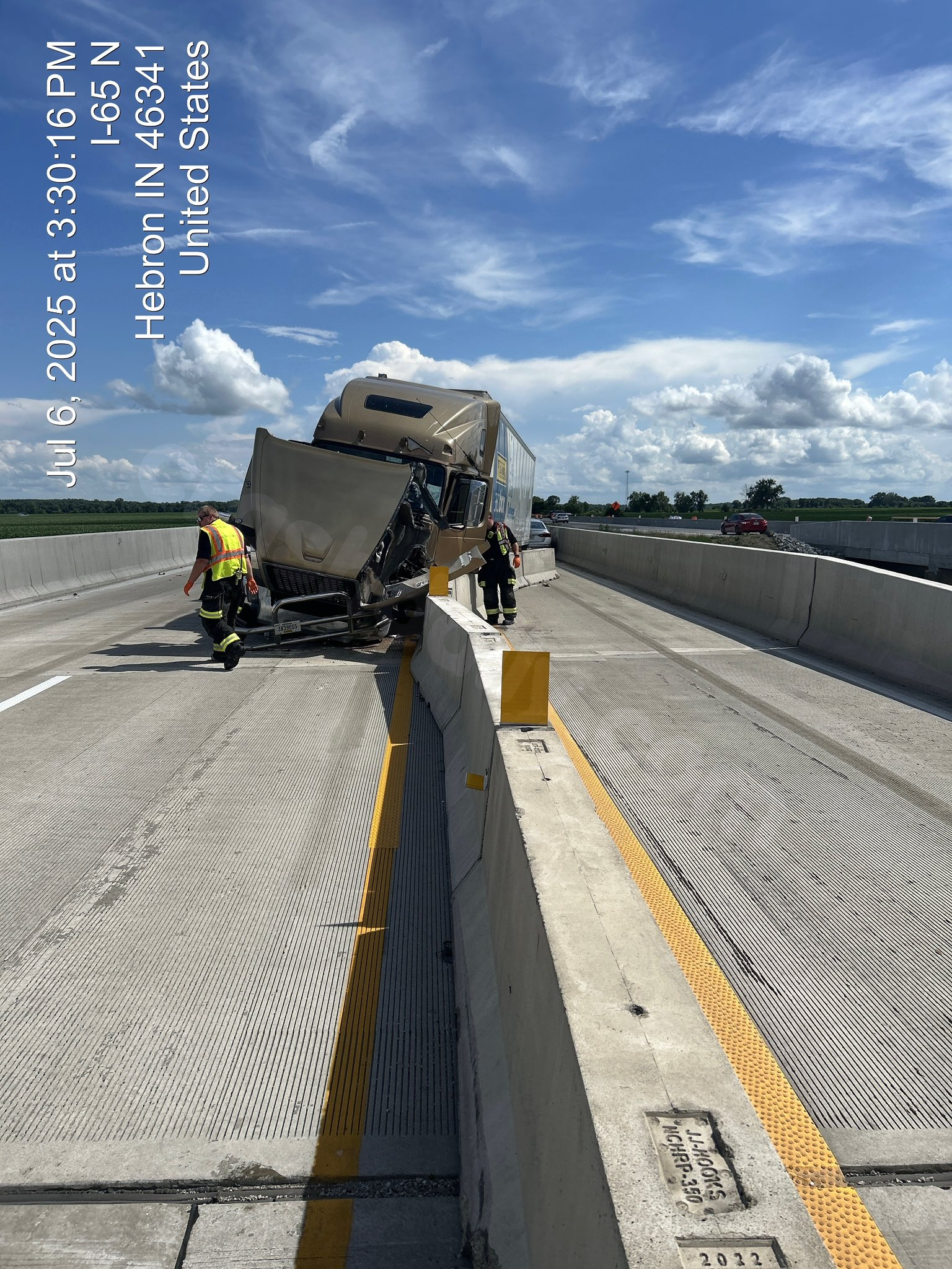 I-65 Fully Blocked by Semi-Truck Rollover: IN State Police