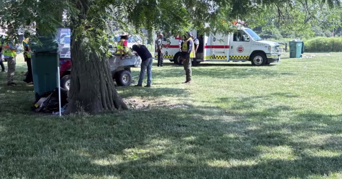 Woman recounts fireworks mishap causing severe injury in Humboldt Park, Chicago.
