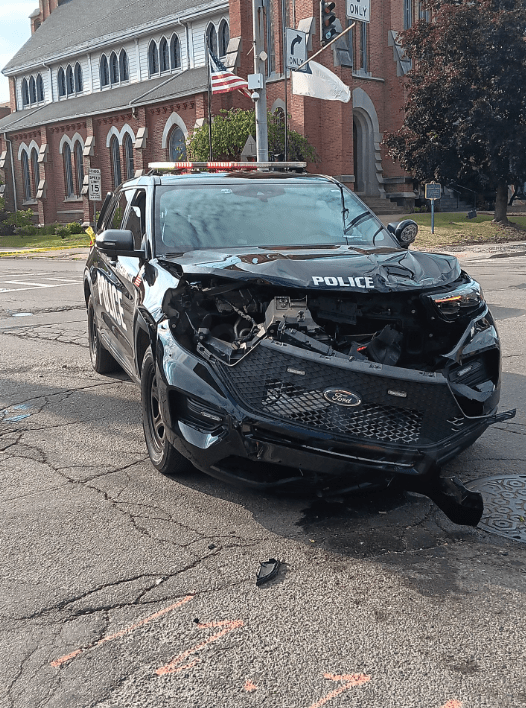 Crash involving Binghamton police car during response to deadly accident - WIVT