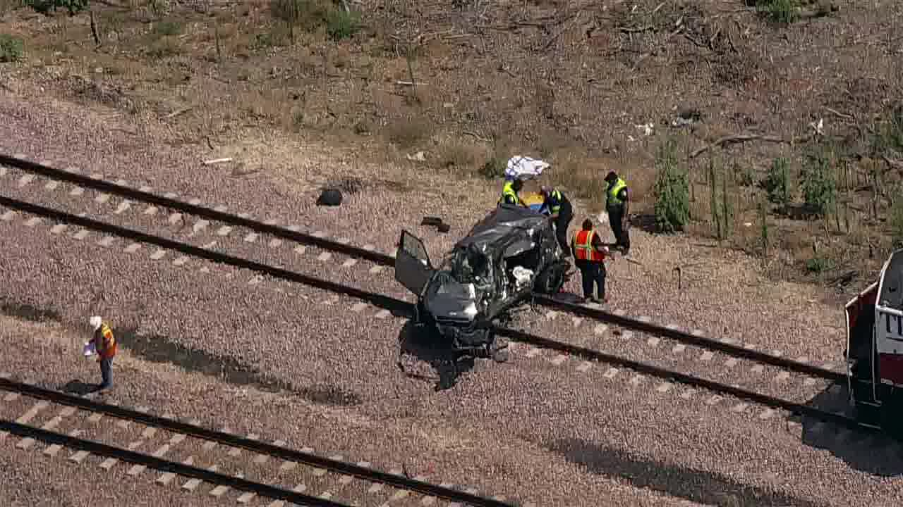 Emergency responders in Dallas called to collision between train and vehicle.
