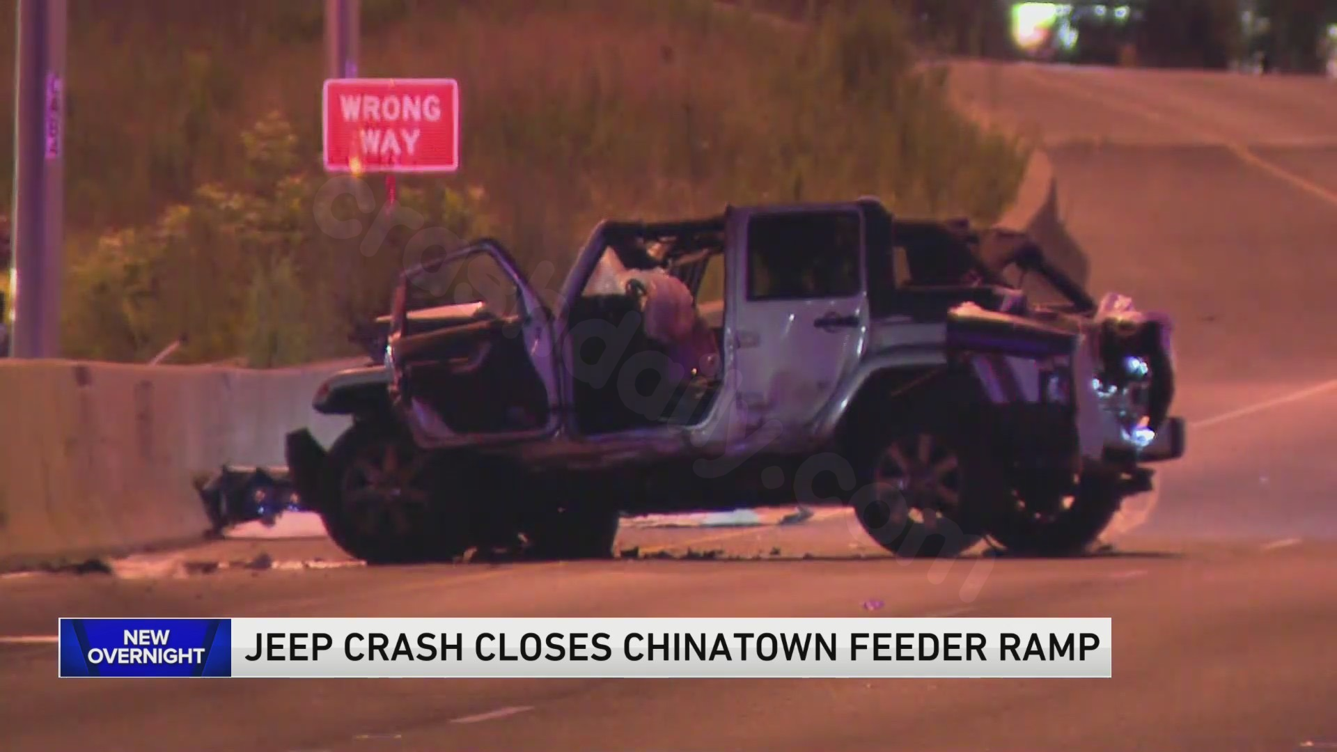 Fatal accident results in closure of Chinatown Feeder Ramp overnight.