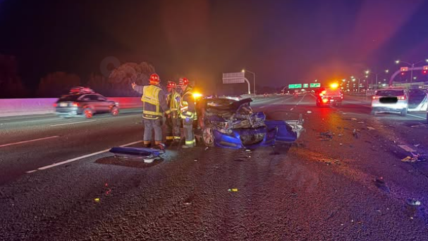 7 hospitalized after collision on I-80 in Fairfield, officials report.